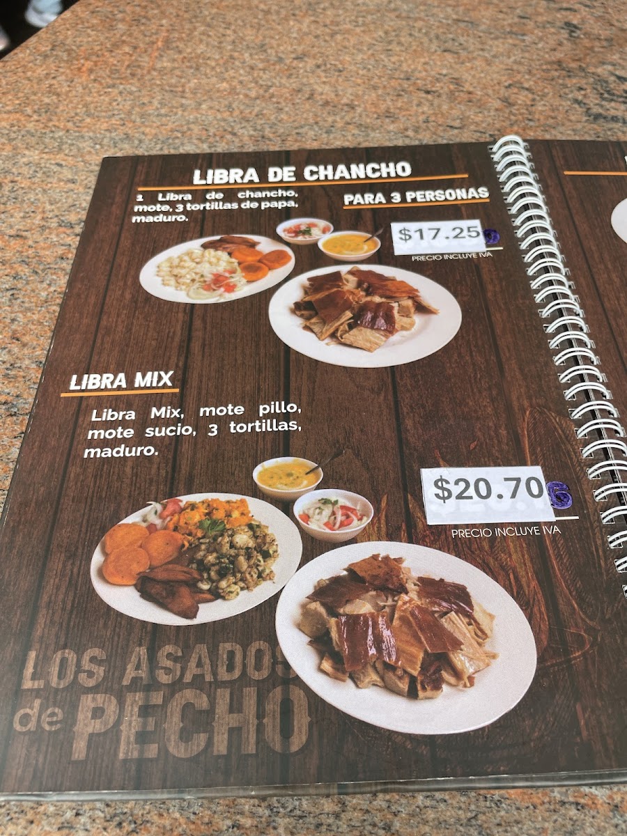 Menu Los Asados De Pecho-1